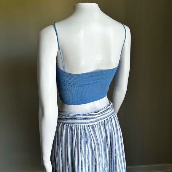 Gap Blue & White Striped Tie Waist Skirt Size 10 - Picture 6 of 8